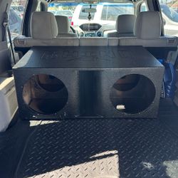 2-12'' Horn Ported Subwoofer Box Poly