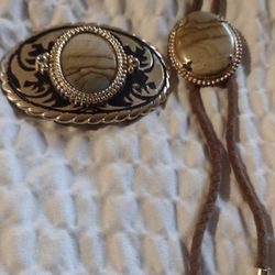 Men's Belt Buckle And Gentleman's Tie