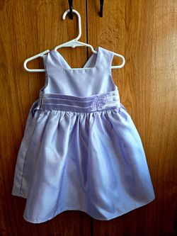Girls Lavender Satin Formal Dress size 18 months