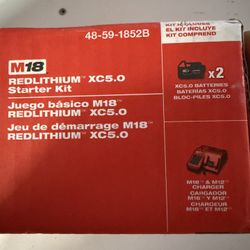 Milwaukee M18 Red lithium XC5.0 Starter Kit