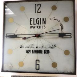 Elgin Watch Vintage Pam clock  Great restoration project. 