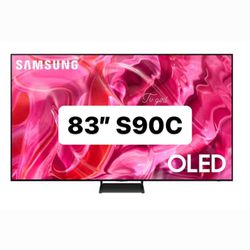 SAMSUNG 83-Inch Class OLED 4K S90C Series Quantum HDR, Dolby Atmos Object Tracking Sound Lite, Ultra Thin, Q-Symphony 3.0, Gaming Hub, Smart TV with A