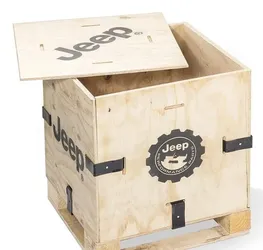 Jeep wooden crate