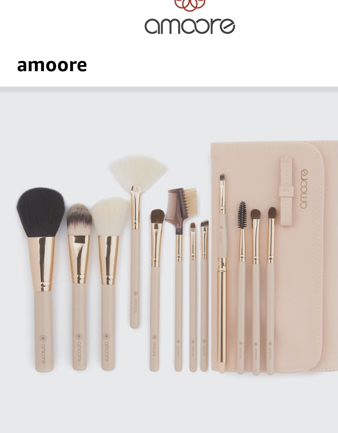 amoore a set of make brushes. brand new