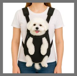 🐶 Adjustable Dog Backpack Carrier for Small Dogs – Comfortable Front Carry Travel Bag 🐾