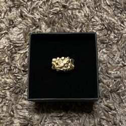gold nugget ring 