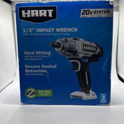 HART 20-Volt 1/2-inch Battery-Powered Impact Wrench (Battery Not Included)