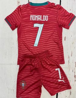 Soccer Portugal  home 🇵🇹 and away kids sizes  from 4 years old to 12 years old Ronaldo Portugal home world cup 2026 kids and adults Jerseys jersey R