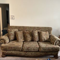 Couch And Loveseat For Sale Paisley Print Good Condition Smoke-Free Home Moving Must Go