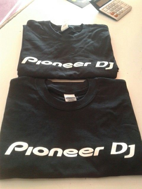 Free pioneer dj shirt with purchase of any pioneer turntable 400 dollars or more