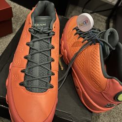 Jordan 9 Low Bright Mango $100