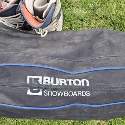  ROSSIGNOL SNOWBOARD AND BURTON BOOTS