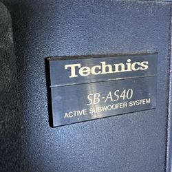 Technics SB-AS40 Active Powered Subwoofer Speaker System