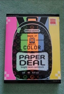 Bright Neon Color Cardstock