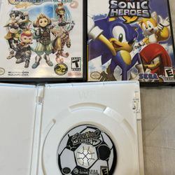 Nintendo Gamecube game lot bundle sonic heroes final fantasy chronicles super mario strikers