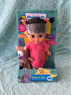 Disney Pixar Monsters Inc Babblin’ Boo Magical Little Mikey Hasbro 3808 Vintage 2001 Boxed
