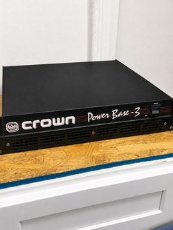 Crown Power Base-3 Professional Power Amplifier – Tested & Working