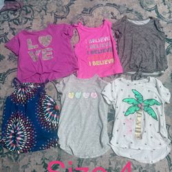 Huge Lot Of Girl Clothes Size 4 And Size 5