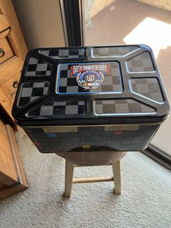 NASCAR 50 year anniversary popcorn tin Collection Collectibles Race Racing Driver