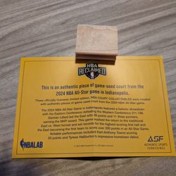 2024 NBA All Star Game Court Piece