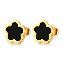 18kGold Plating Modern and elegant five-petal flower