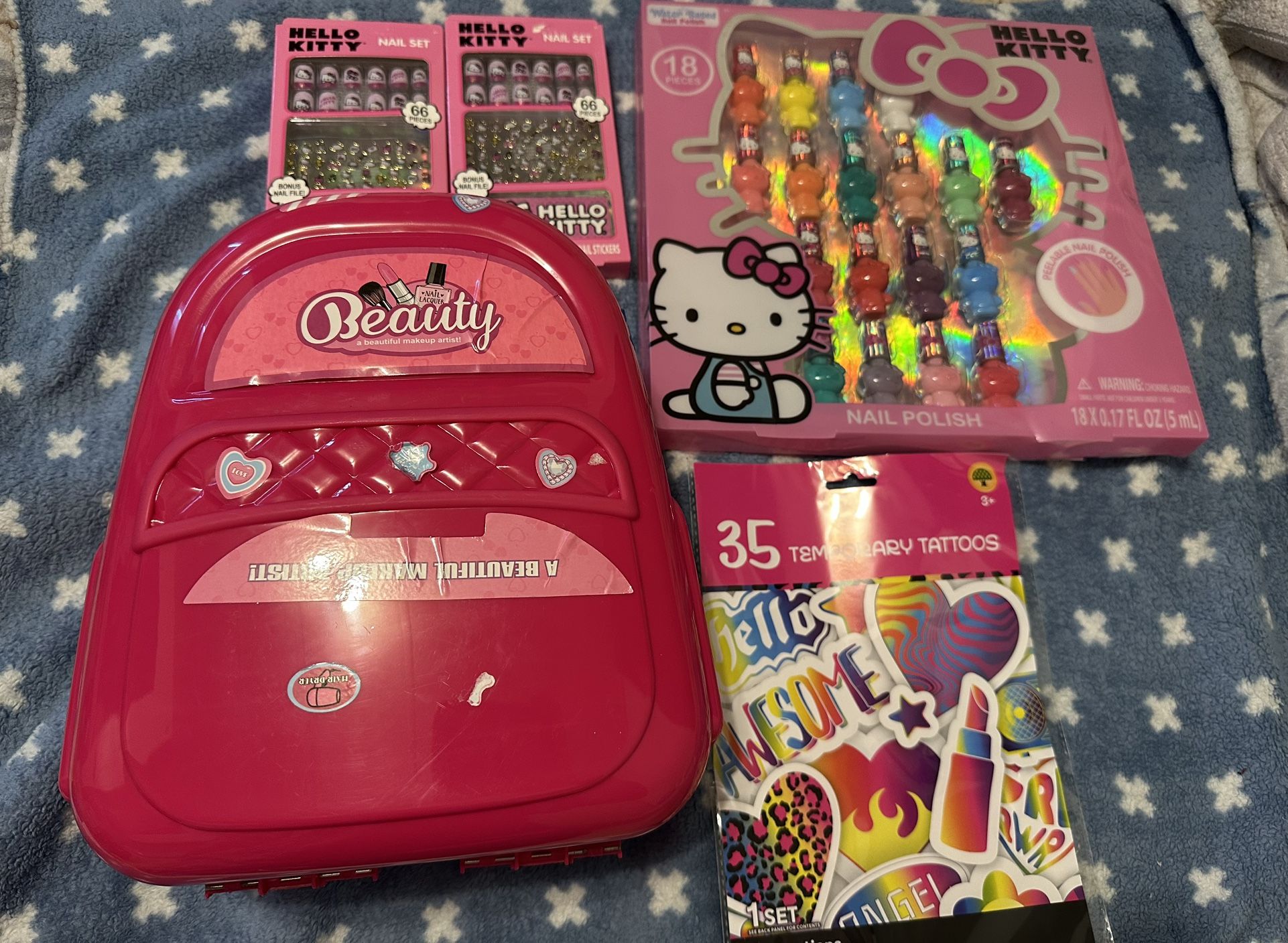 Kids Beauty Bundle β Hello Kitty + Tattoos + Beauty Box!