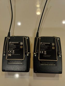 Sennheiser EK 100 G4 microphone wirelss receivers (pair)