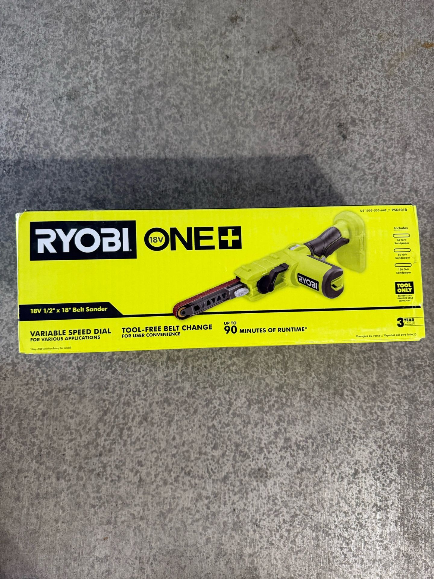 Ryobi ONE+ 18V Cordless 1/2 in. x 18 in. Belt Sander (Tool Only)
