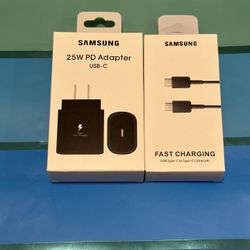 Samsung 25W Fast Charging And USB-C Cable Phone Charger 