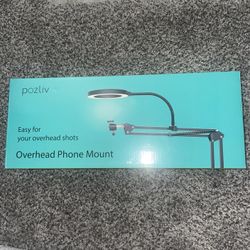 Pozliv Overhead Phone Mount And Desk Light