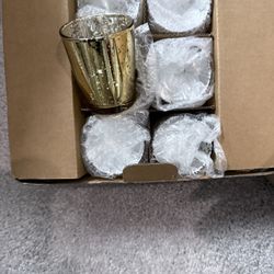12 Piece Mercury Votive Candle Holders Home Decor Candles