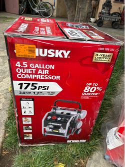 Husky 4.5 quiet compressor