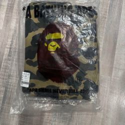 A Bathing Ape camo full zip up hoodie