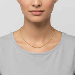 10K Yellow Gold 20" Figaro Chain