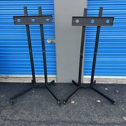 Mobile TV Cart for 32 to 83 inch Screens up to 110 lbs, LCD LED OLED 4K Smart Flat