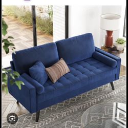 Blue Velvet Couch