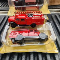 Die-Cast Red Fire Truck Model Cars