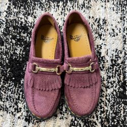 Purple suede doc martens