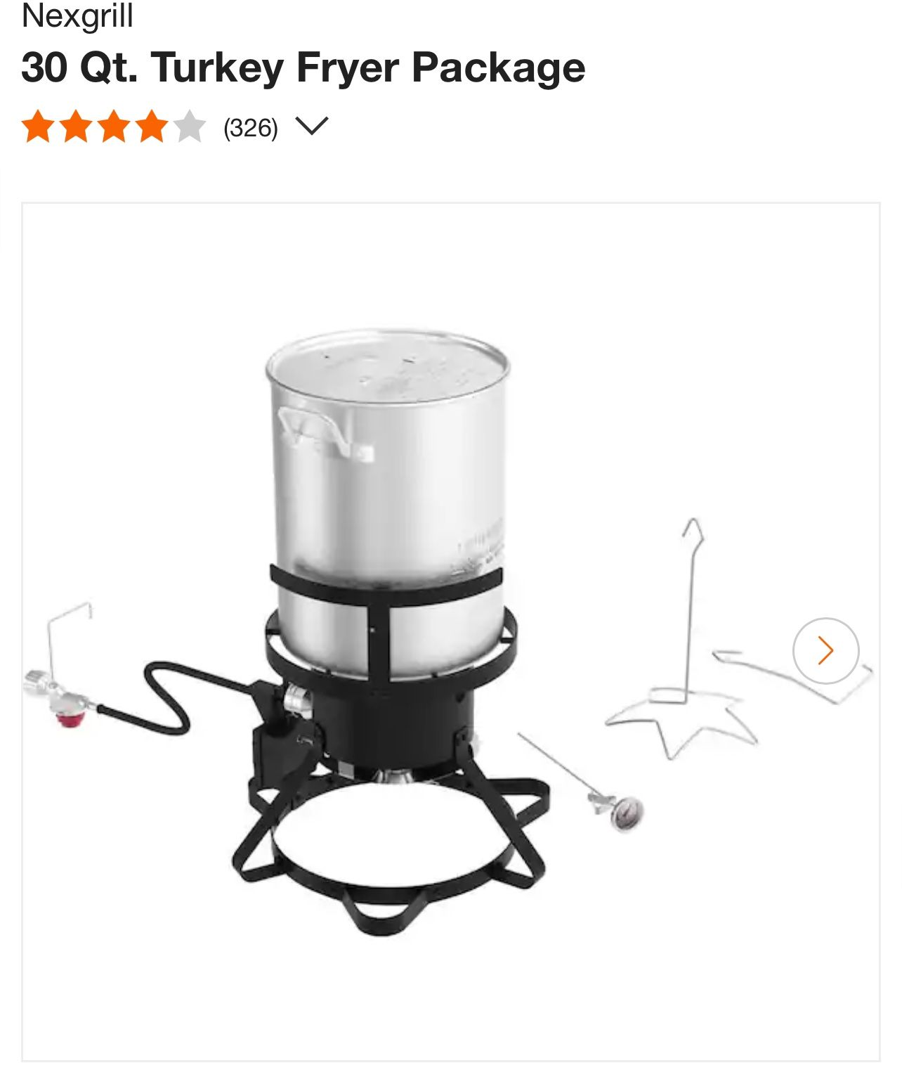 Nexgrill 30 Qt. Turkey Fryer Package