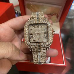 Moissanite Cartier Watch 💥Passes Diamond Tester 