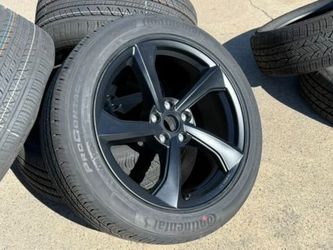 FREE DELIVERY 4x 2026 Tesla Model Y Juniper Wheels Rims Crossflow 19X9.5 Continental 255/45R19 100%
