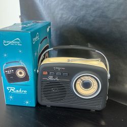 Retro  Radio AM/FM Portable Bluetooth Speaker 