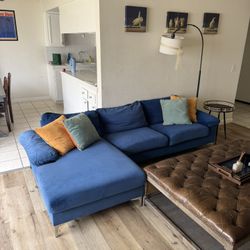 Blue Velvet Couch