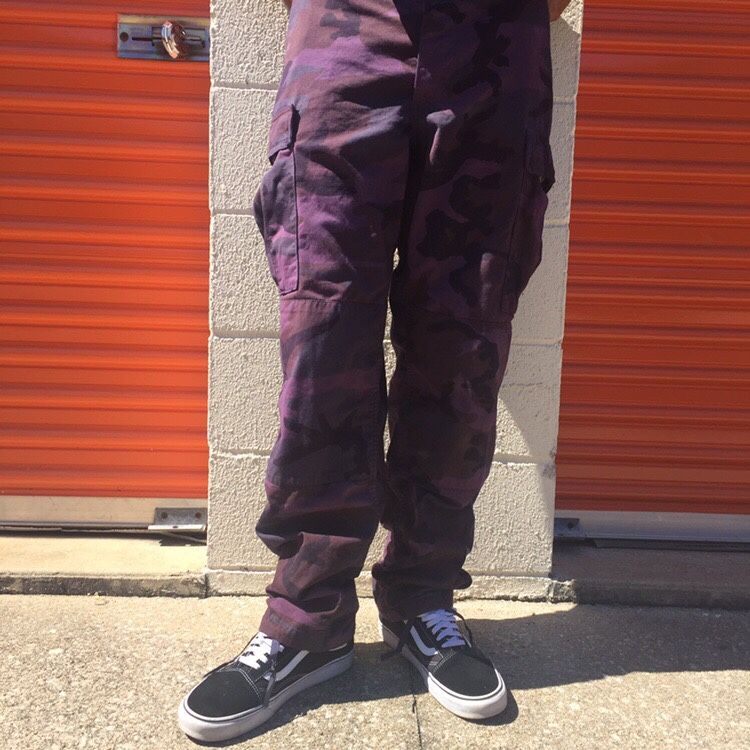 OVERDYED BDU CAMO CARGO PANTS 