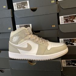 Jordan 1 Mid Linen