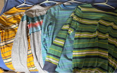 Boys 12/14 long sleeve shirts- set