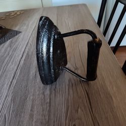 Vintage Black Cast Iron Iron 