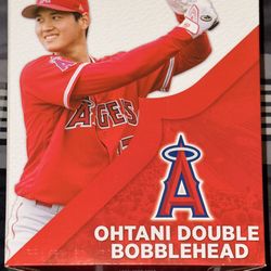  Shohei Ohtani Rookie Double Bobblehead Angels – SGA 2018 FIRST-EVER MLB Ohtani Bobblehead • Rookie of the Year Season