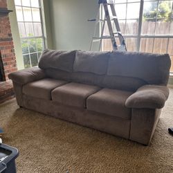 Brown sofa 85”L