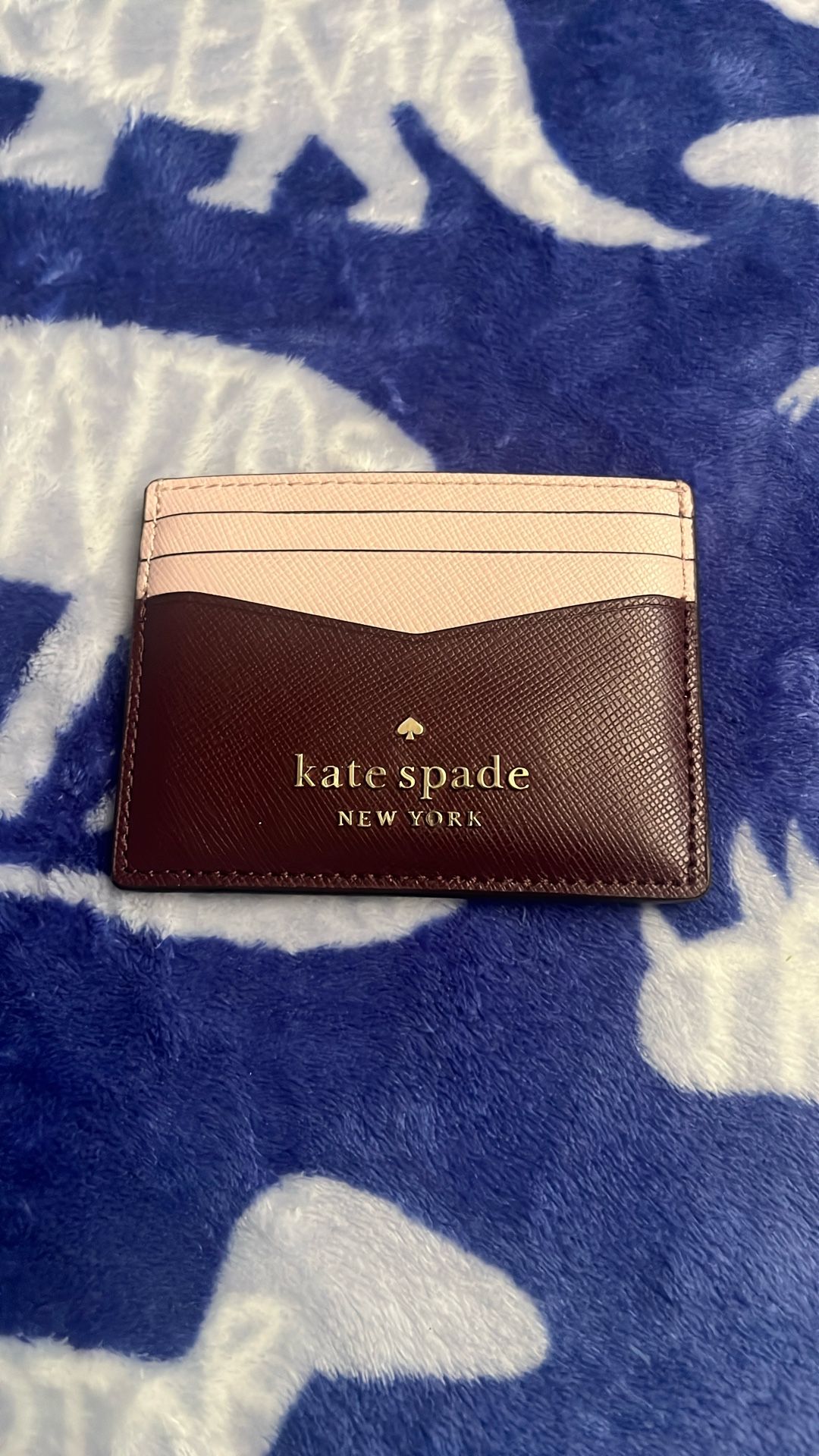 Burgundy & Nude Kate Spade Wallet